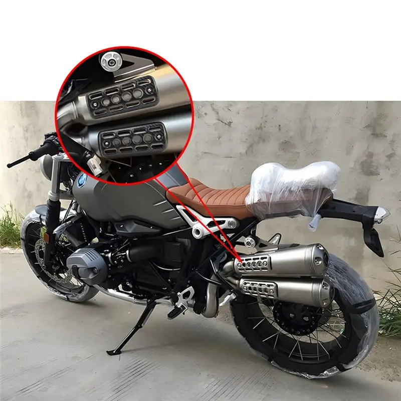 Motorcycle Muffler Pipe Anti-Scald Protection Exhaust Shield Insert Heat Guard For BMW R Nine T Scrambler R9T Rninet-AU62