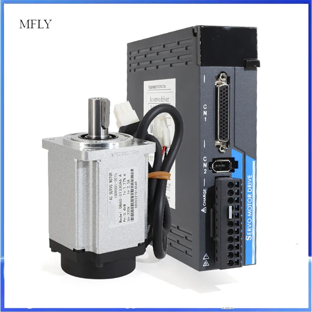 3000rpm Drive +17 bit Magnetic Encoder+encoder cable Pulse Signal Shielded wires NEW 750W AC Servomotor 2.39N.M 80 Drive Kit
