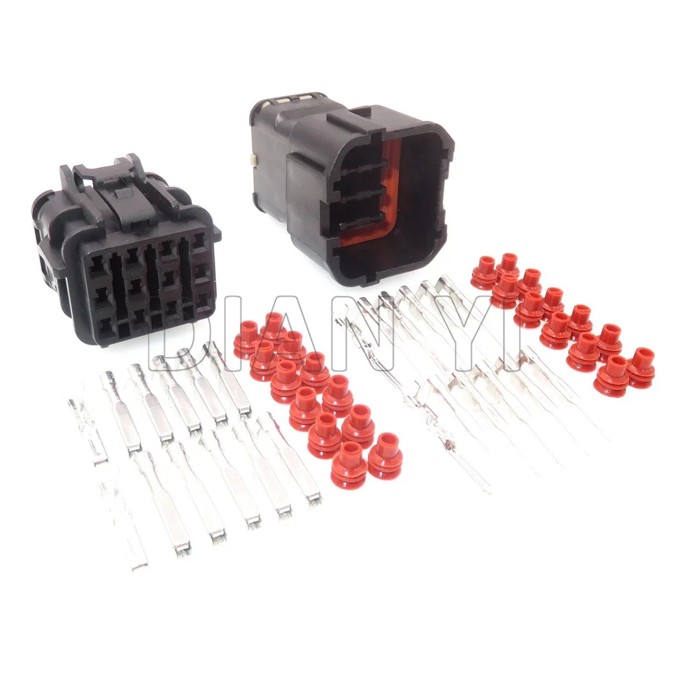 1 Set 12 Way Car Docking Sockets MG640348 MG610346-5 Excavator Throttle Motor Electric Wiring Connector AC Assembly 7123-7923-30