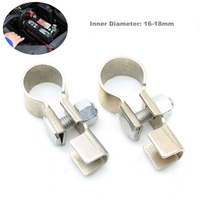 2pcs Auto Car Battery Terminals Wire Cable Clamp Car Buses Battery Cable Pure Copper Terminal Clamp Connector Negative Positive