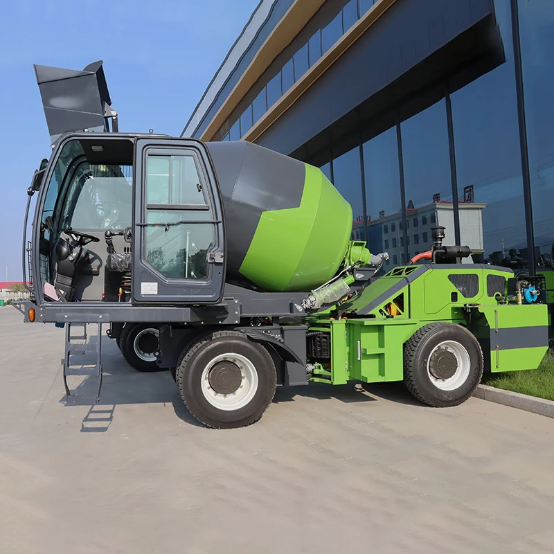 High Efficiency Mobile Concrete Truck Mixer Mini Self Loading Concrete Mixers Truck With Pumping