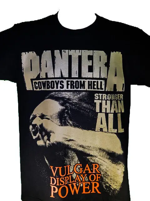 PANTERA - VULGAR DISPLAY OF POWER - NEW Band Merch Black T-shirt