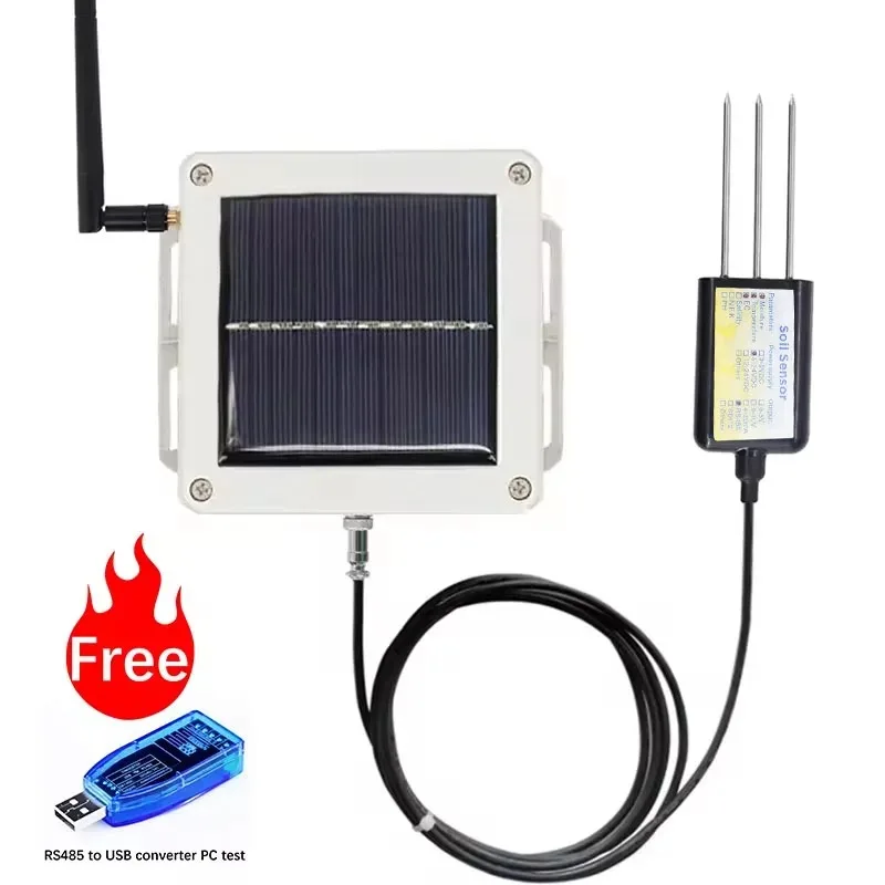 Server Software Lora Lorawan 3 In 1 Soil Temperature Humidity EC Sensor