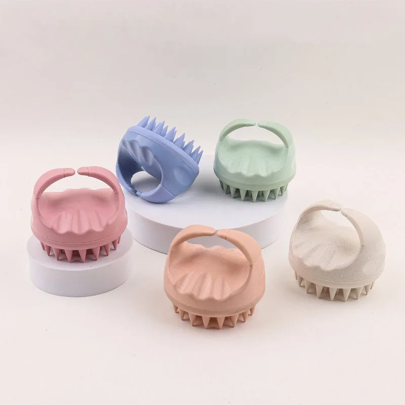 Head Cleansing Massage Comb Siliconescalp Massage Brush Body Massage Brush Bath Shower Scalp Deep Conditioning AMS09