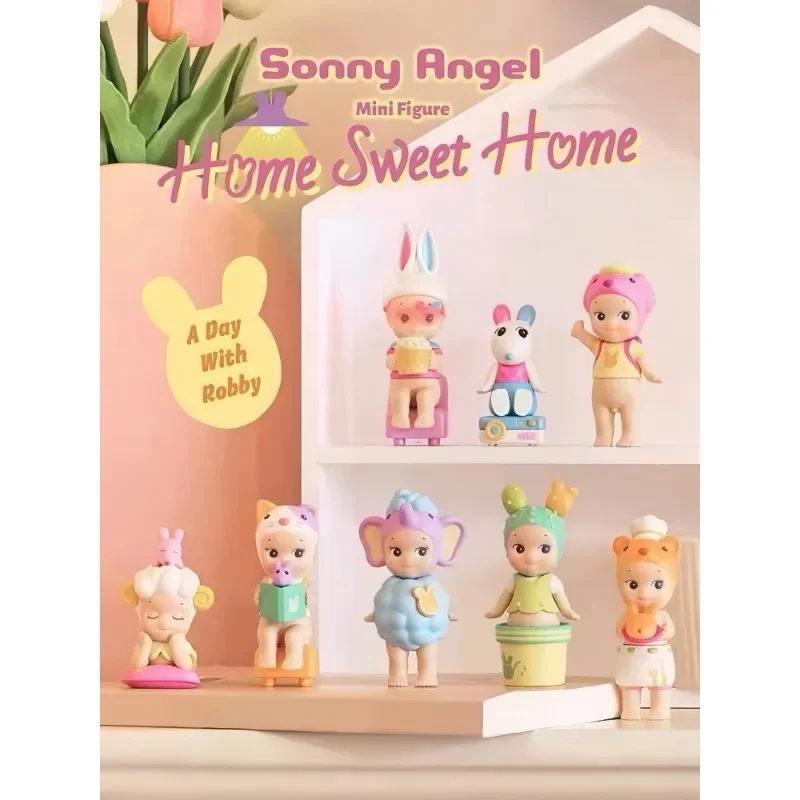 

Загадочная детская игрушка Sonny Angel Surprise глухая коробка Sweet Home Series, милая мультяшная аниме фигурка, подарок для украшения дома