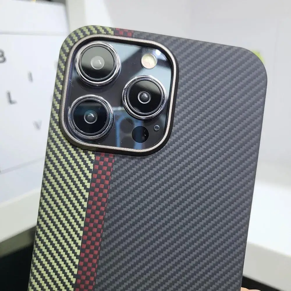 Hot Aramid Carbon Fiber For iPhone 15 Pro Max Ultra Thin Business Phone Cover For iPhone 15 Pro Max Hard Case Cover