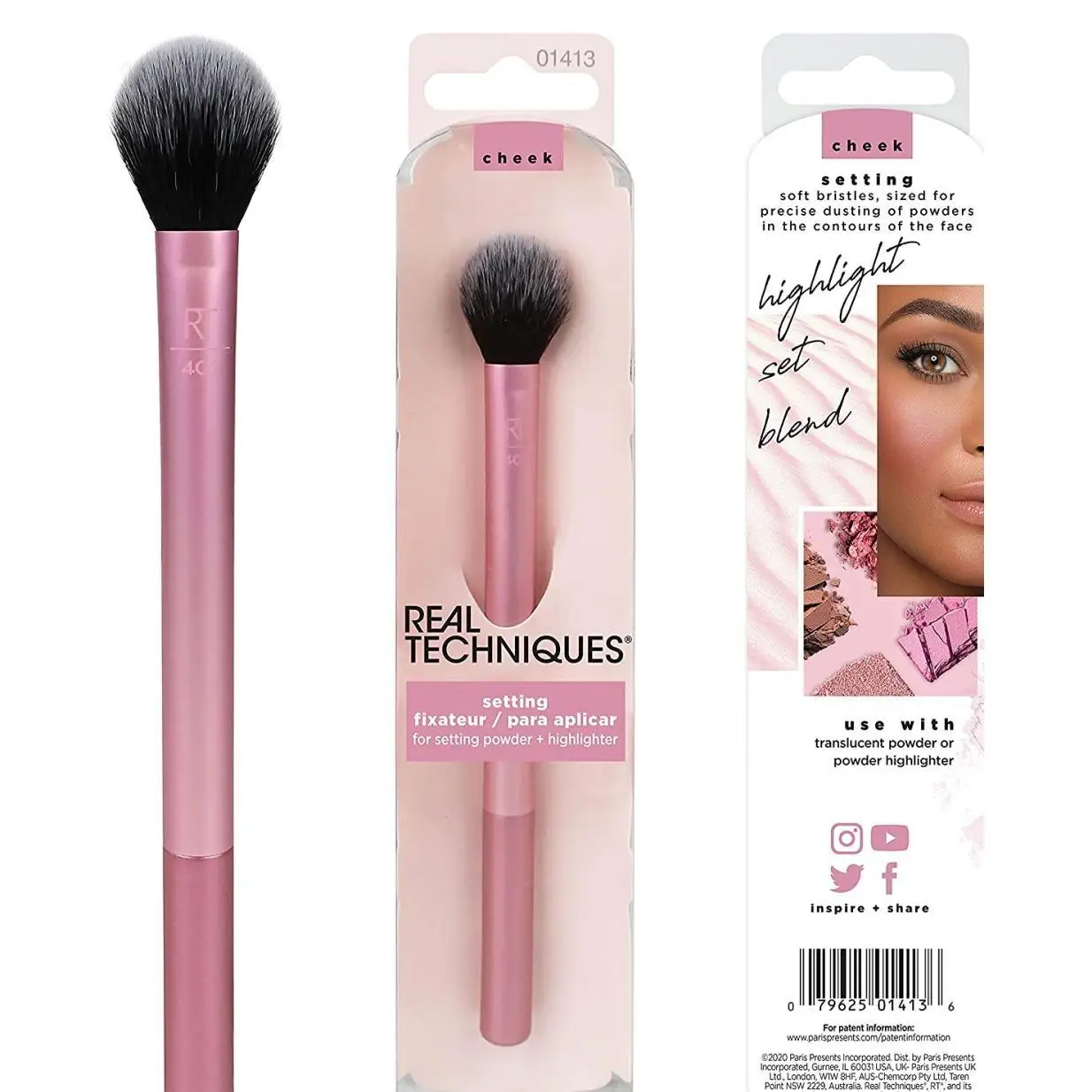 RT Makeup Brush Blush Brush Foundation Brush Highlight Brush Professional Makeup Kit Makeup Set Box Makeup Brush Set Beauty