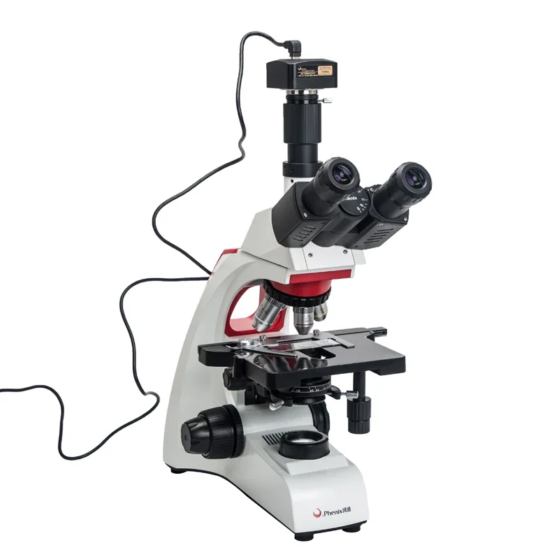 40X-1600X Microscope with 5MP CMOS Camera Live blood analysis Biological Trinocular Microscope