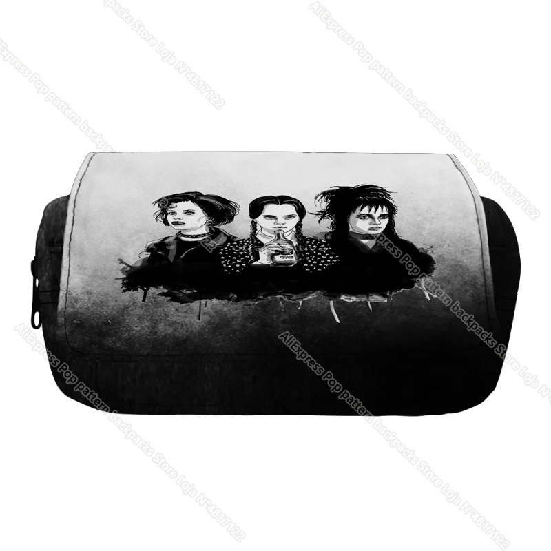 Wednesday Addams Pencil Case Cute Boy Girl Kawaii Pencil Cases Storage Kids Pen Bag Stationery Box School Students Supplies