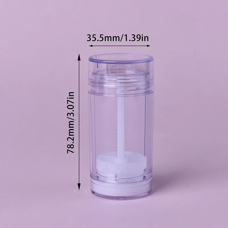 30g Puste Pojemniki na Dezodorant Wielokrotnego Użytku Plastikowe Butelki z Mechanizmem Twist-Up do Samodzielnego Wyrobu Naturalnego Dezodorantu w Sztyfcie, Tubki na Kosmetyki