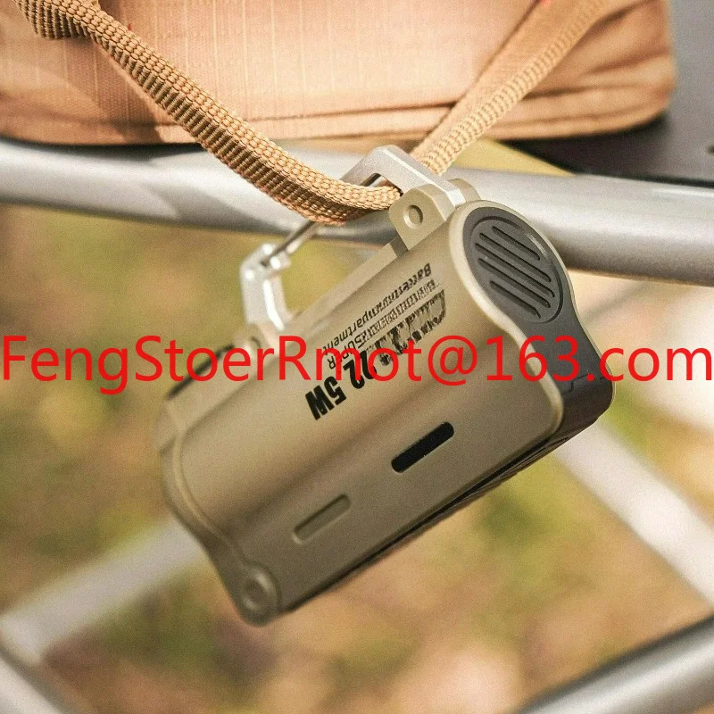 Reloaded Design 5000mAh Replaceable Battery 22.5w Fast Charging Waterproof Power Supply for Camping High Capacity - Type C