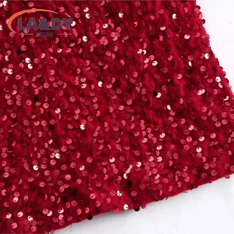 Sequin Mini Skirt Women 2024 Fashion Slim Ladies Solid Color Casual Versatile Party Skirts Female