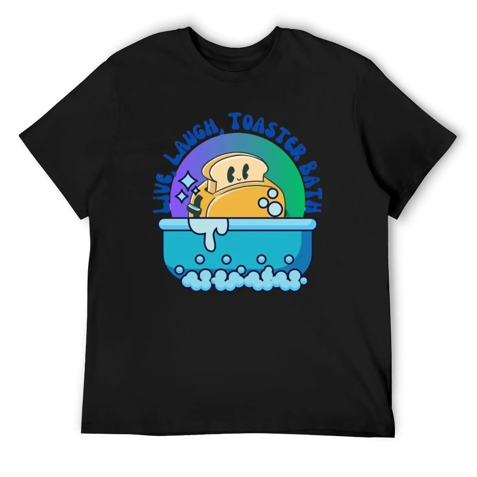 Live, Laugh, Toaster Bath T-Shirt vintage summer clothes graphic t shirt vintage shirts men graphic