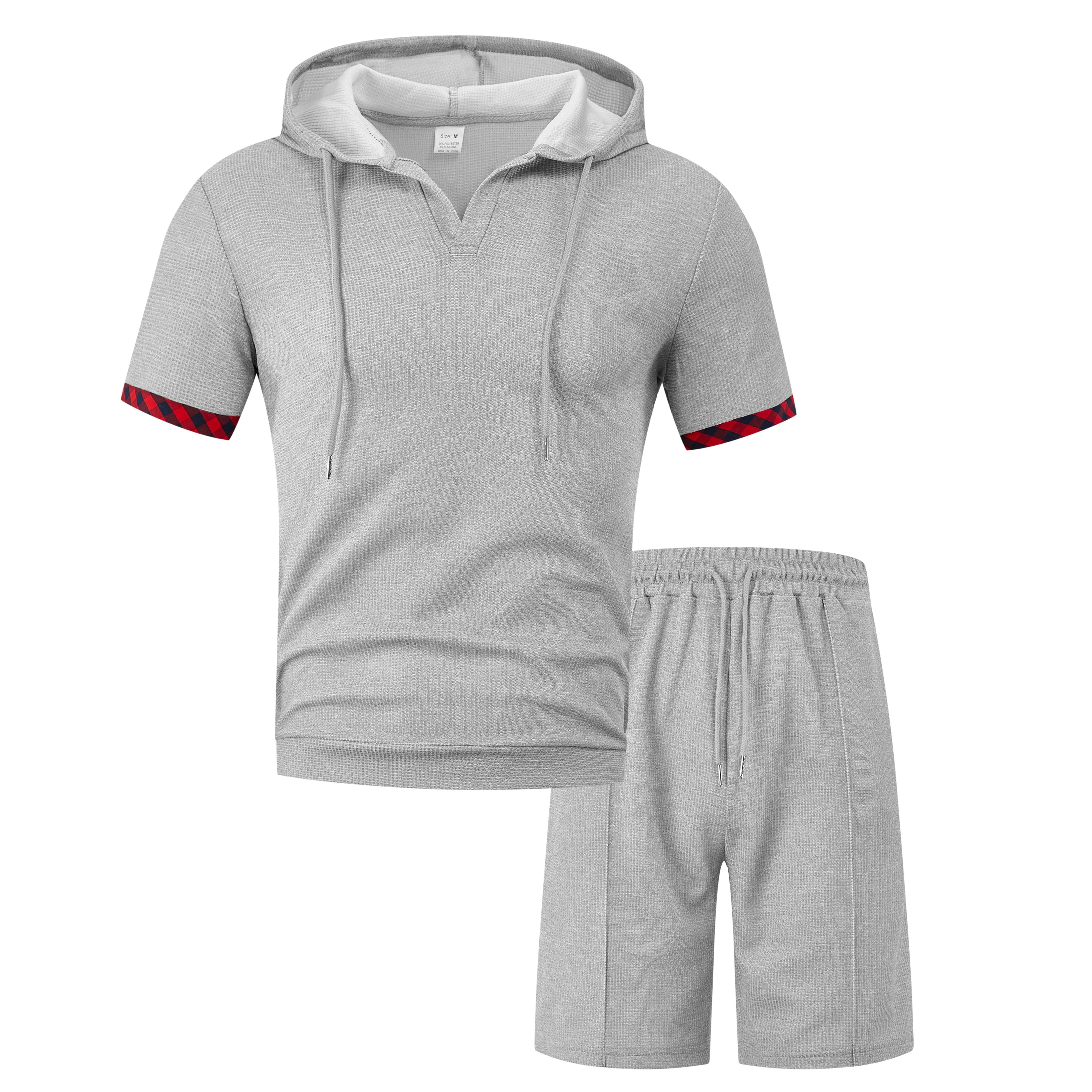 

2Pcs/Set Men Casual Short Sleeve T-Shirt And Shorts Set, Minimalist Fashion Outfit,Suitable For Spring And Summer Daily Wear