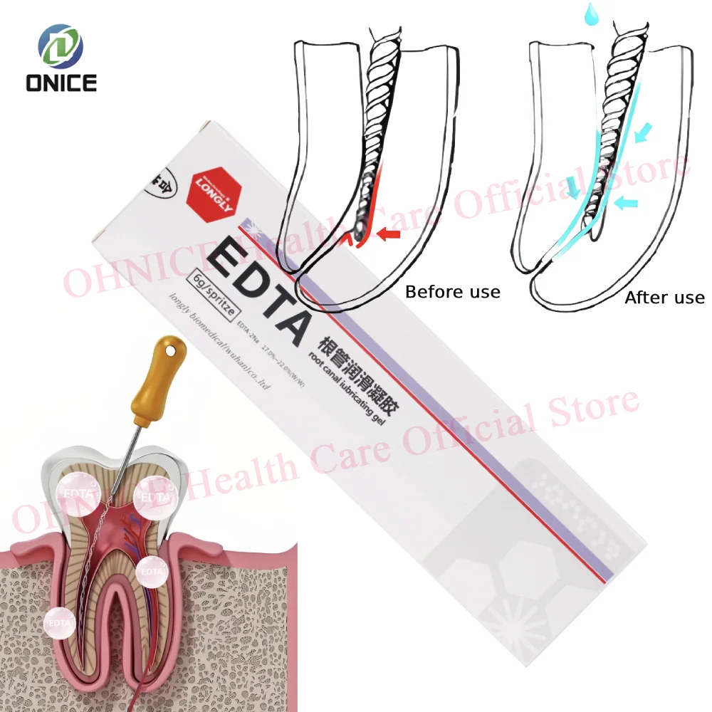 

EDTA Root Canal Lubricating Gel (6g) - Gentle Biological Lubricant for Seamless Expansion & Cleaning - Endodontic Preparation