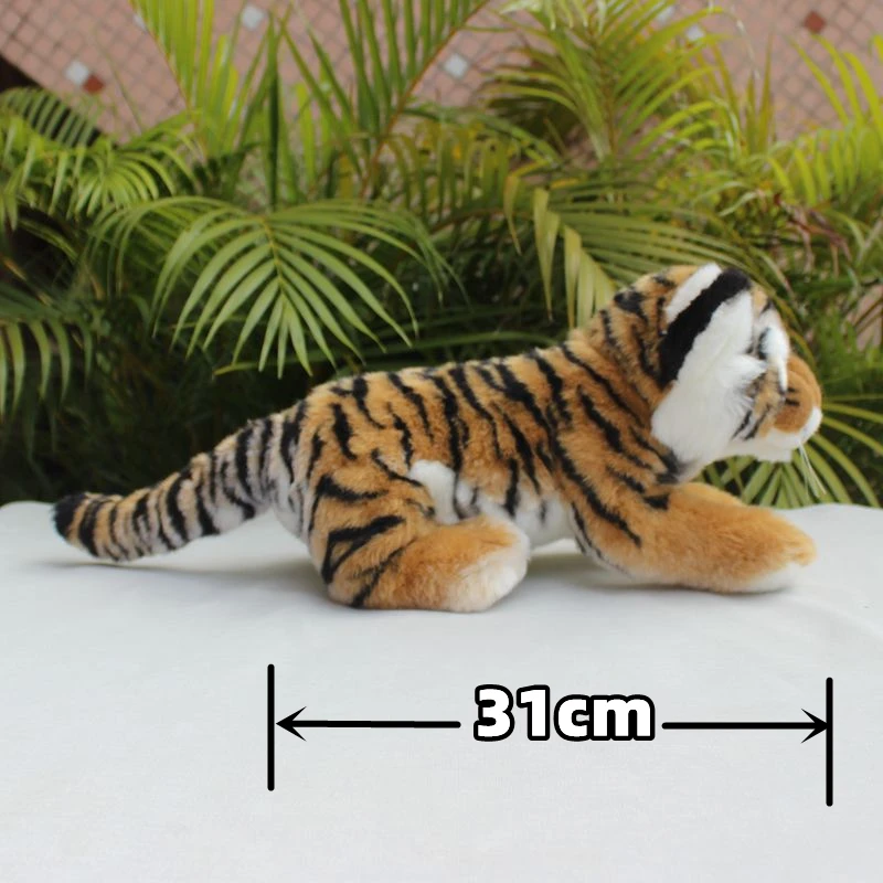 

Realistic Lion High Fidelity Cute Plushie Tiger Plush Toys Lifelike Animals Simulation Stuffed Doll Kawai Toy Gifts For Kids