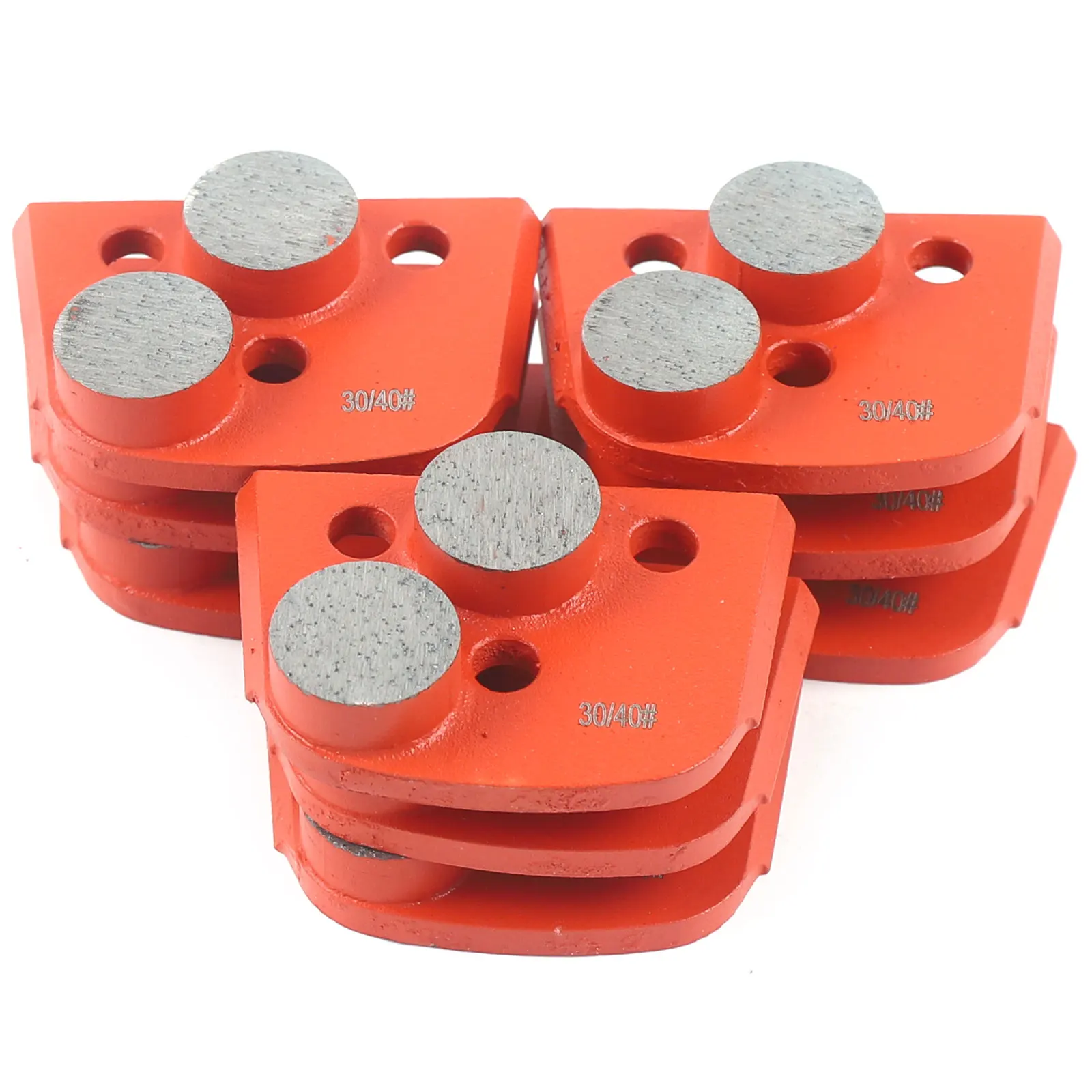 9 pcs 30/40 Diamond Concrete Grinding Pad 6mm diamond grinding wheel Wet dry dual-use grinding block Ground concrete polishing