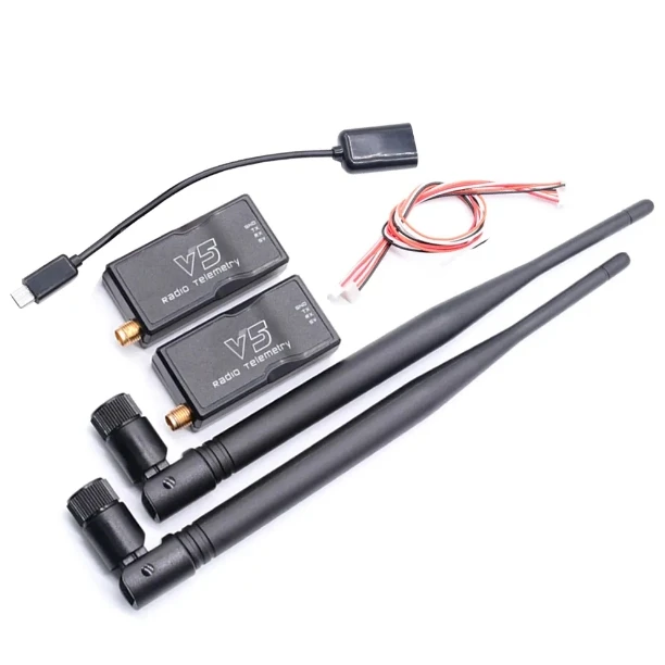 V5 Radio Telemetry 433Mhz 915Mhz 1000MW Air and Ground Data Transmit Module with OTG Cable for APM 2.8 /Pixhawk 2.4.8
