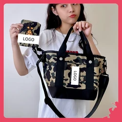 Monkey High-capacity Handbag Lovely Wallet Ape Man Camouflage Tote Package Leisure Crossbody Bag Commuting Handbag Gift