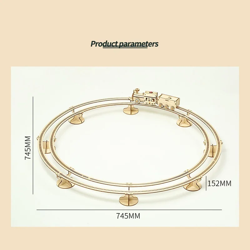 لعبة ألغاز فتحة القطار، نموذج قطار السكك الحديدية الكهربائية، مجموعات بناء ألغاز خشبية ثلاثية الأبعاد، ألعاب خشبية للكبار والأطفال هدية عيد الميلاد