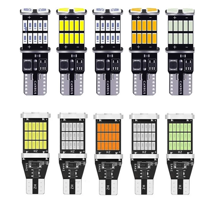 

1 шт., Сверхъяркие лампы T15 W16W 921 912 T16 T10 902, 45 шт.