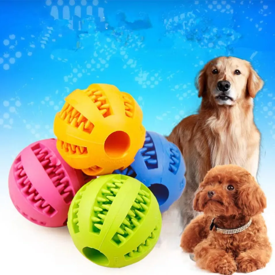 1PC New Pet Ball Chew Treat Food Dispenser Toy Holder for Dog Cat Training Play Tool