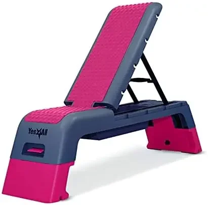 

Aerobic Deck - Versatile Fitness Station, Weight Bench, Aerobic Stepper, Plyometrics Box for Cardio Workouts and Strength Traini