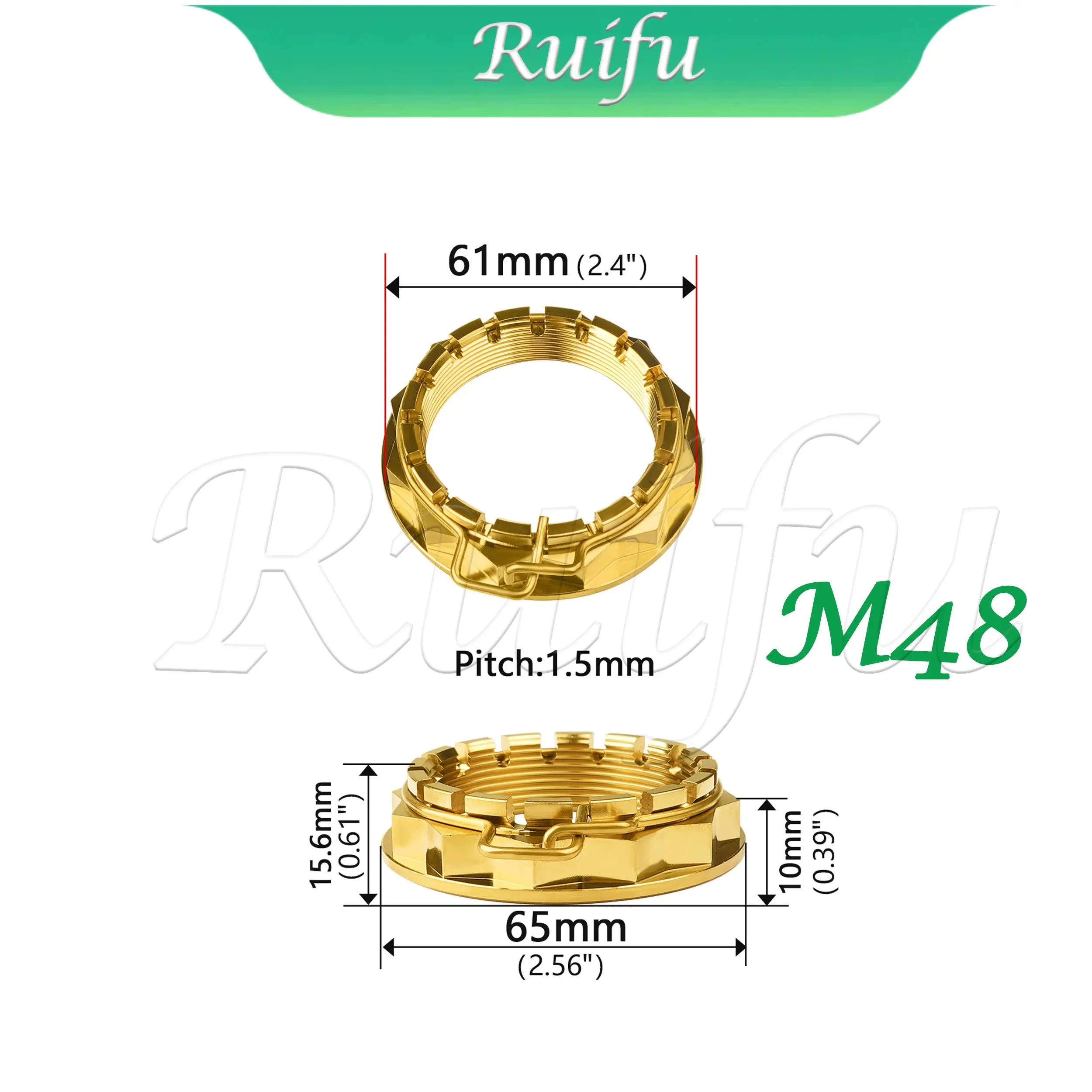 

Титановая гайка Ruifu 1/2 шт. M38/M48 гайки оси заднего колеса мотоцикла для Ducati