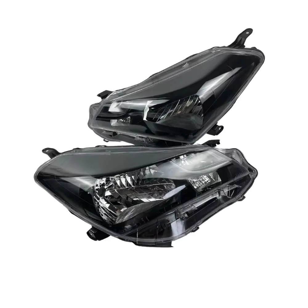 Car Black Inner Housing Head Lamp Assembly For Toyota Vitz KSP130 NCP131 NHP130 2014‑2016 2Pcs Headlight 8113052G81 8117052G81