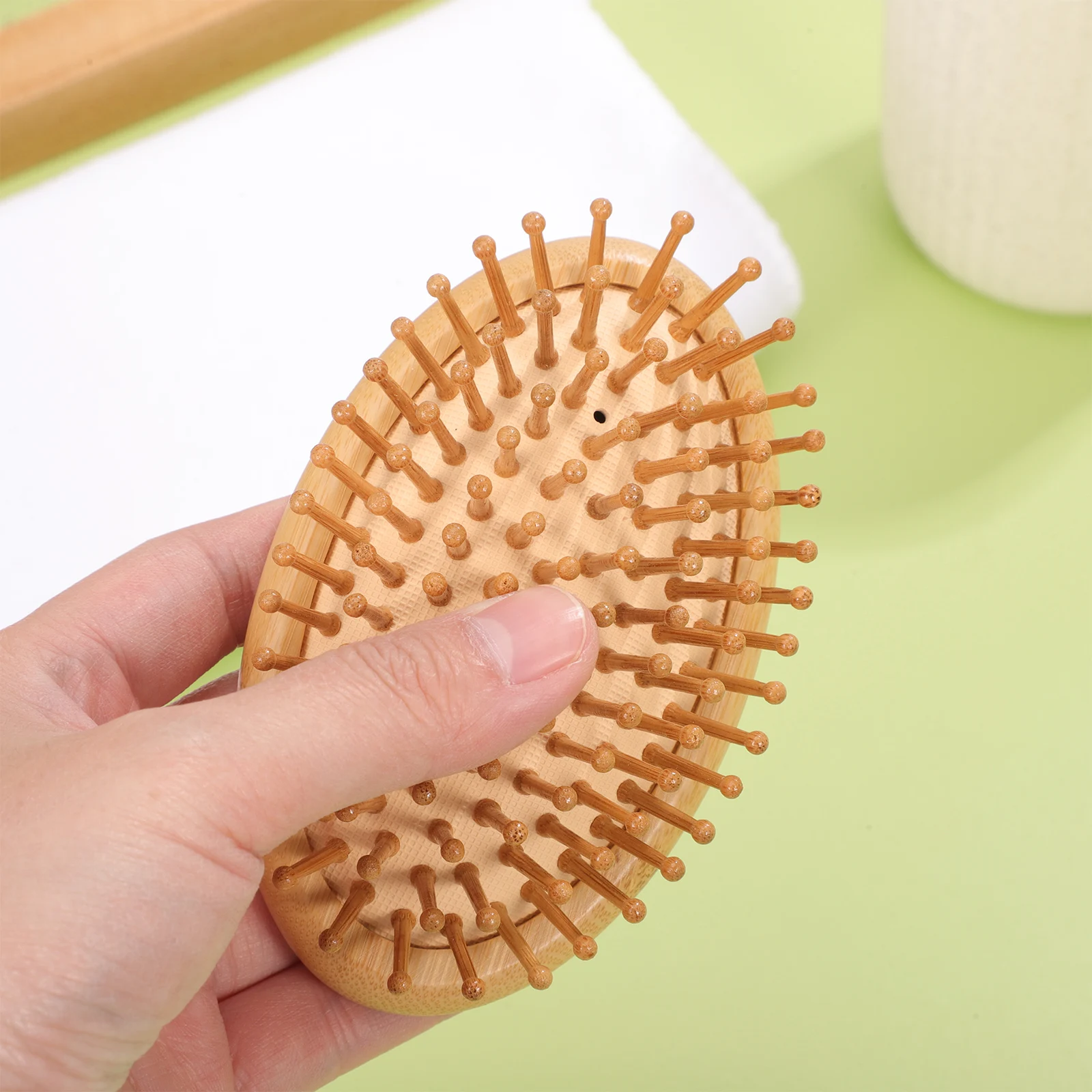 

Bamboo Scalp Comb Massage Curls Brush for Curly Hair Combs Womens Detangle Travel Lightweight Portable Safe Material Selected