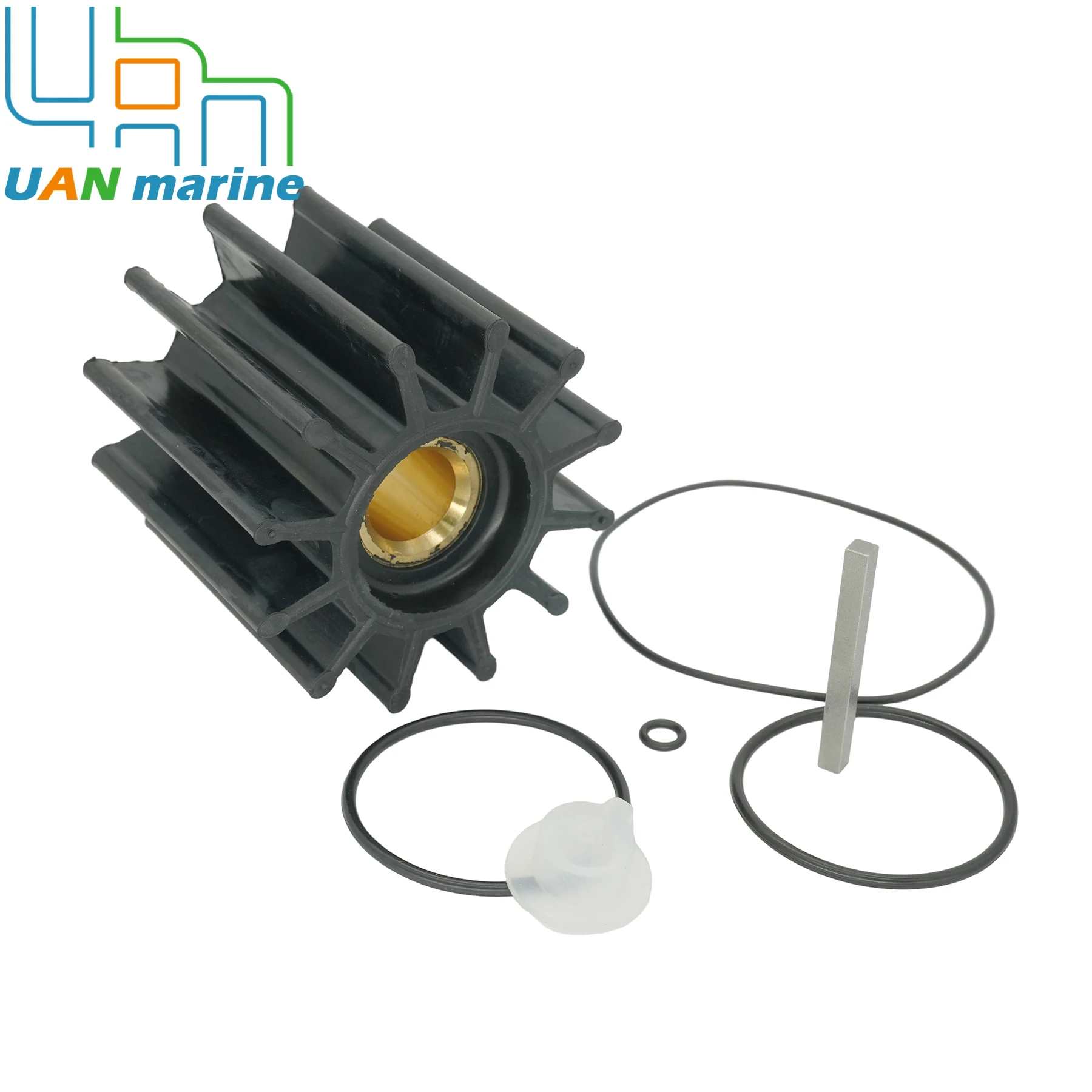 

Water Pump Impeller Rebuild Kit Compatible with Sherwood 21592 Cummins 3897337