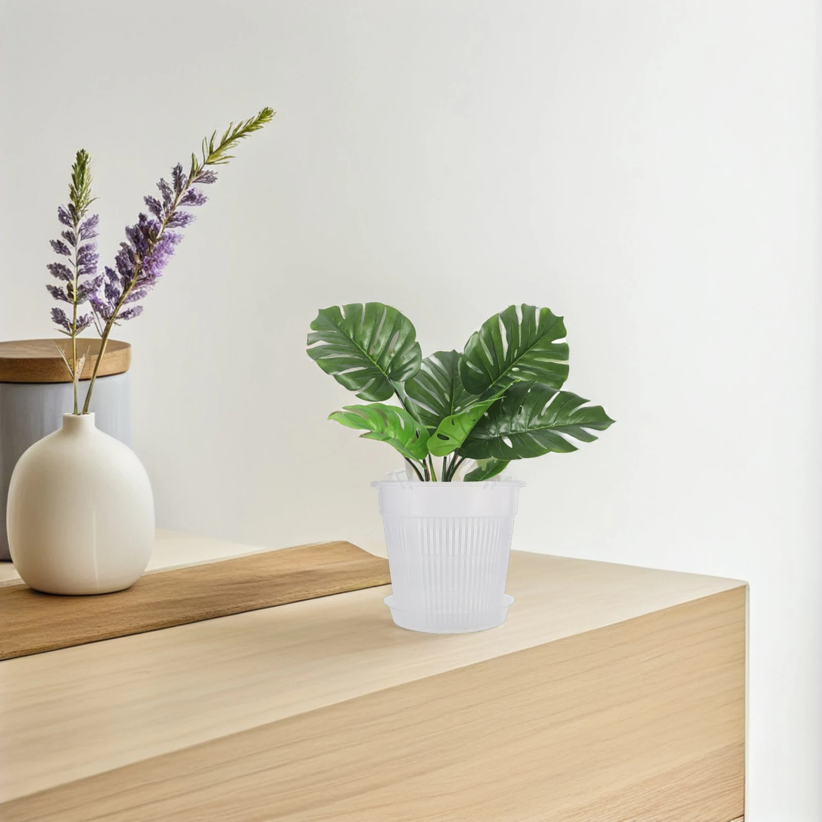 

7pcs Orchid Pot for Phalaenopsis Butterfly Flower Planter with Drainage Holes Resin Material Root Control Suitable Home Balcony