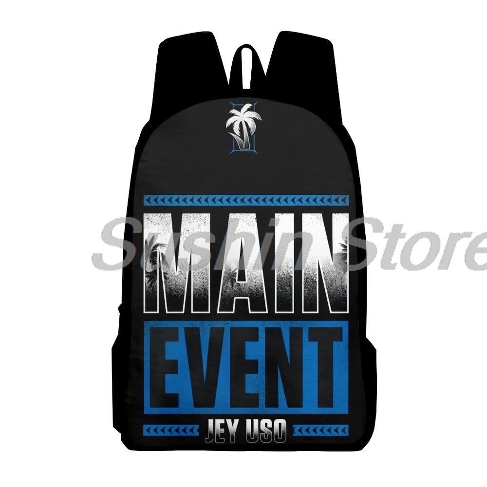 Jey Uso Main Event Merch Backpack Casual Daypack Women Men Rucksack Unisex Packsack Travel Bag