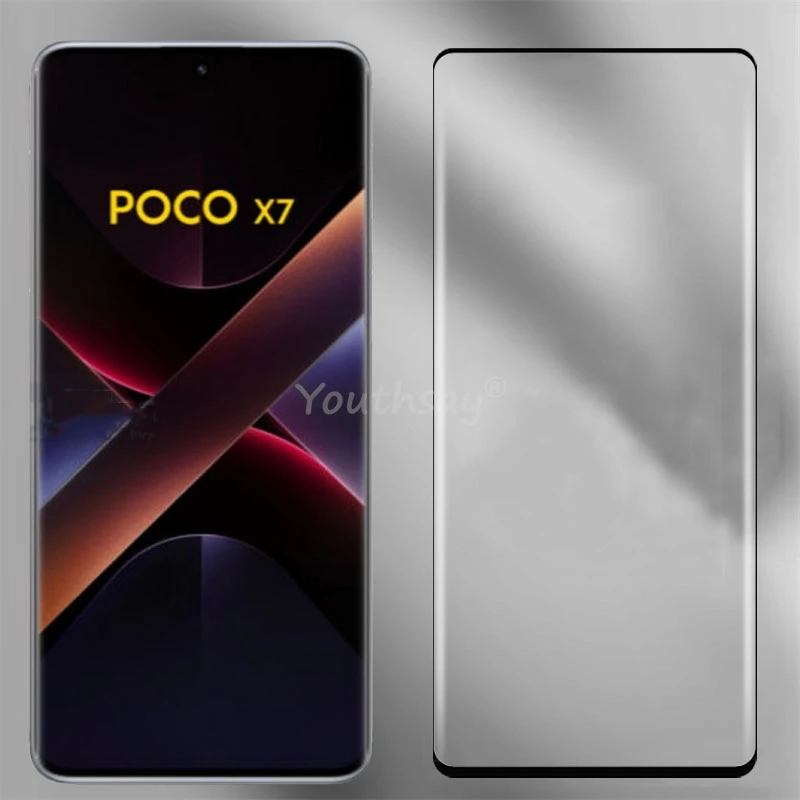 For Xiaomi POCO X7 Glass 3D Curved HD Screen Protector Tempered Film POCO X7 Tempered Glass POCO X7 Glass Anti Scrach Film