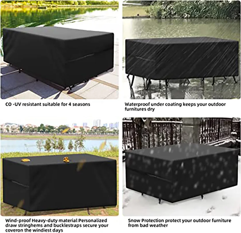 58 sizes outdoor furniture cover courtyard garden rain gear dust cover oxford cloth