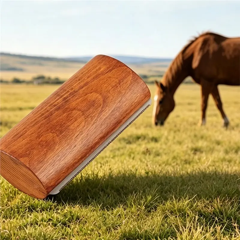 A64T-Sweat Scraper Brush For Horse Single Blade Brush Grooming Tool Racehorse Cleaning And Beauty Equestrian Supplies
