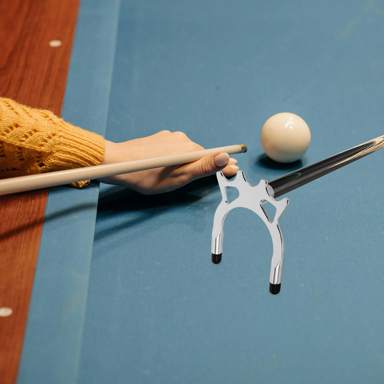 

Портативная головка моста для кия, металлический винт, регулируемая длина, насадка для бильярдного моста, поддержка клуба, оборудование для бильярдного кия