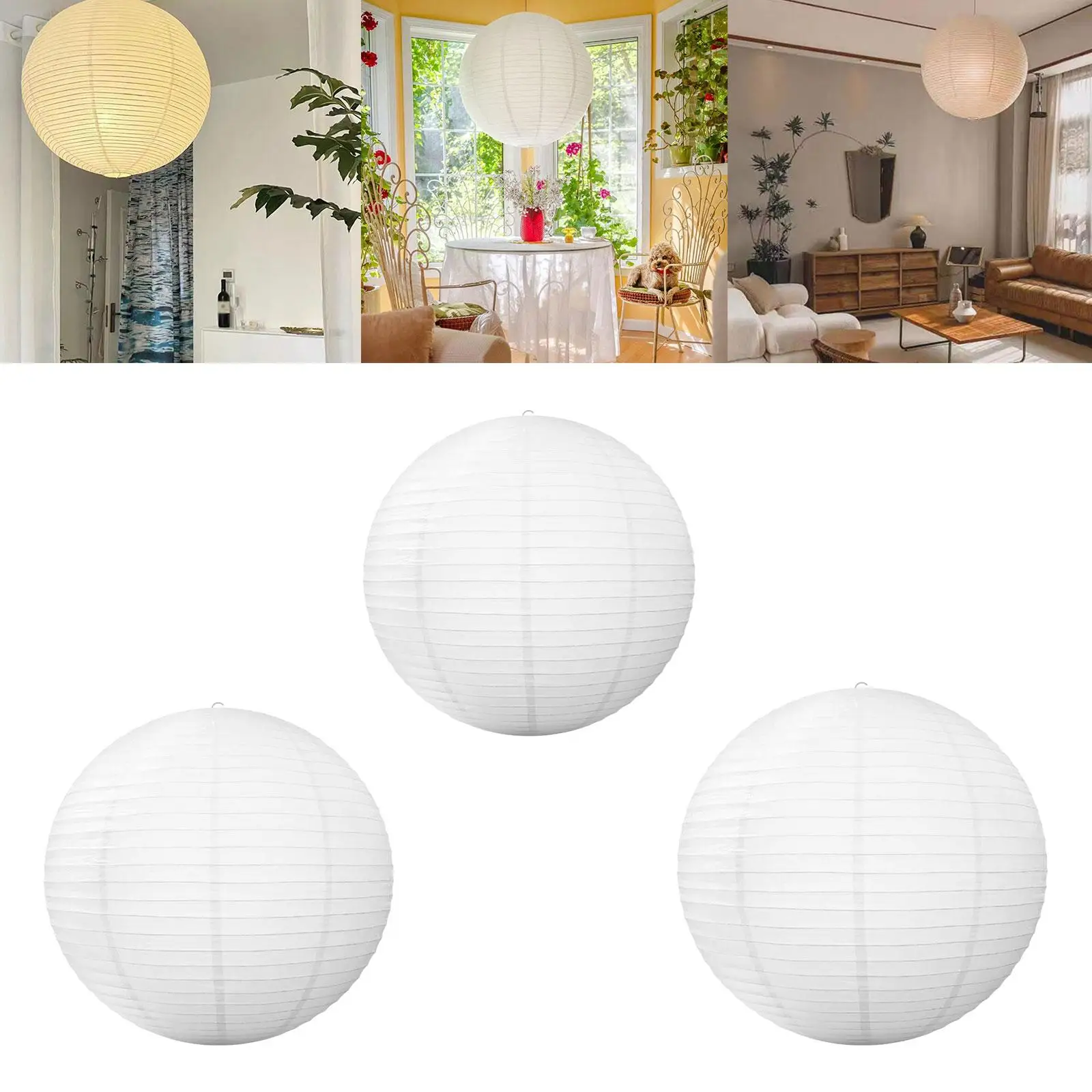 

Rice Paper Lamp Shade Pendant Lampshade for Home Living Room