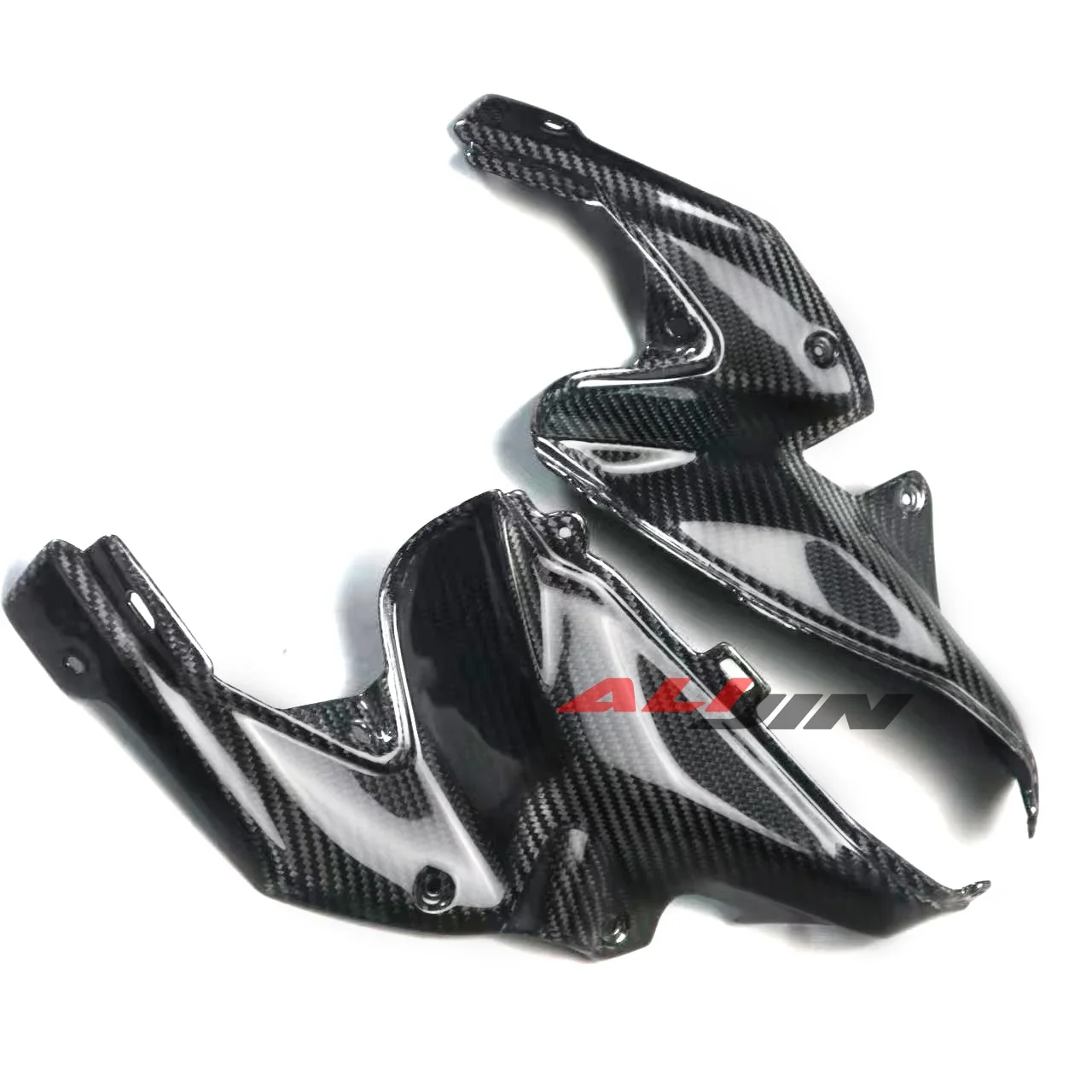 صالح كاواساكي Z900 2020-2023 Z900SE ريال جاف ألياف الكربون خزان الوقود الغاز غطاء جانبي هدية داخل لوحة جانبية داخل لوحة الكسوة #2