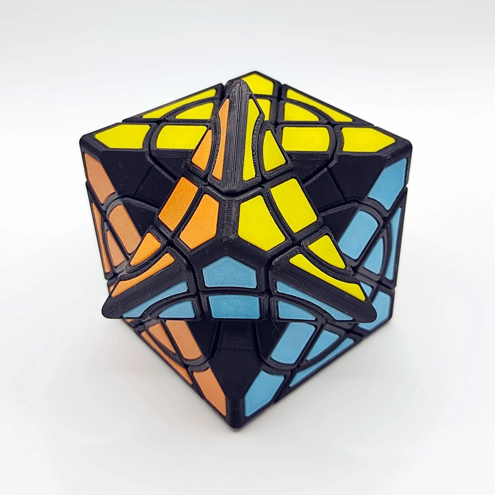 ZEPUZZLES Circle Compy Cube with Tiles Magic Cube Professional Puzzle Toys Children Gift Magico Cubo