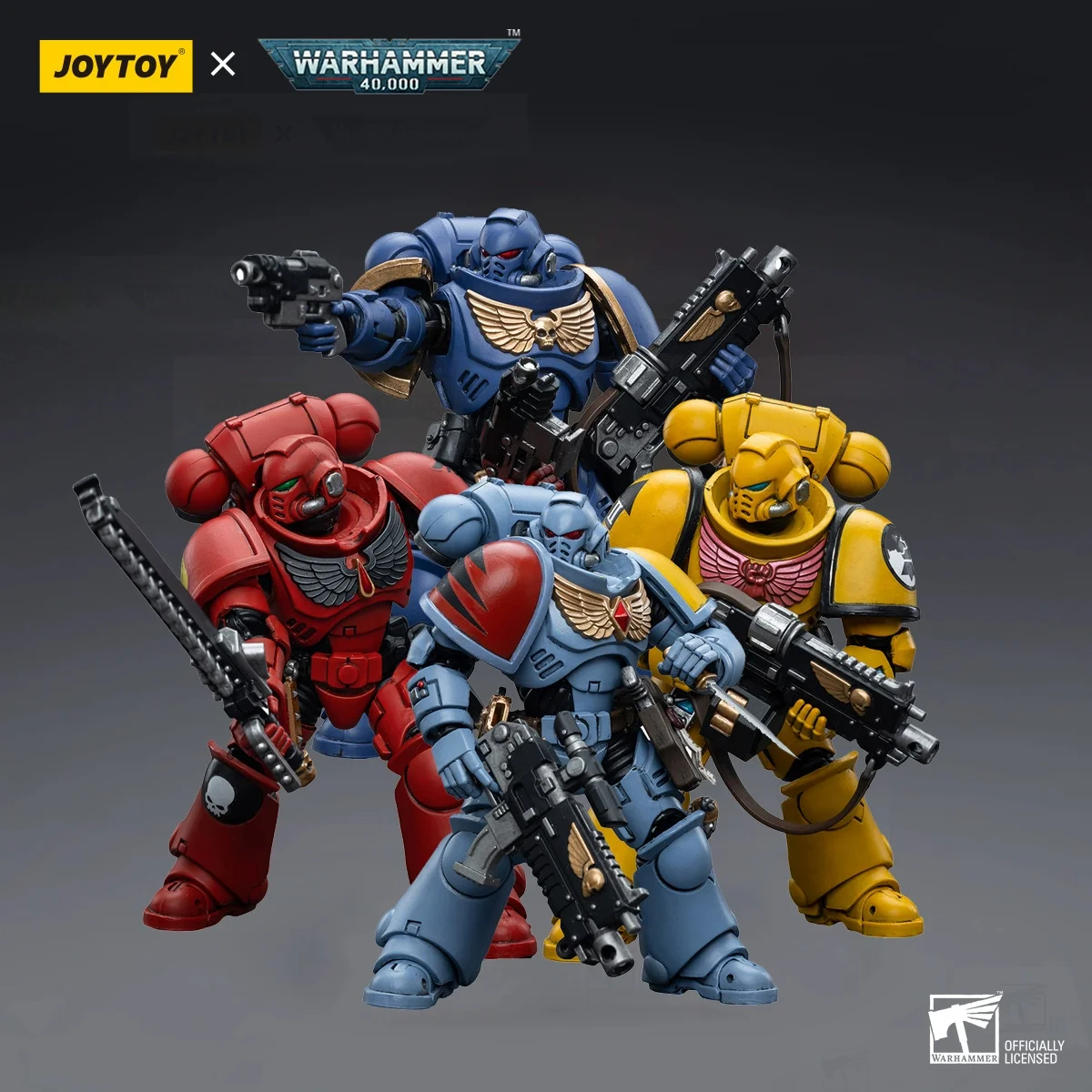 JOYTOY 1/18 Intercessors Space Wolves Blood Angels Imperial Fists  Warhammer 40K Action Figure Anime Game Soldier Figurine Model