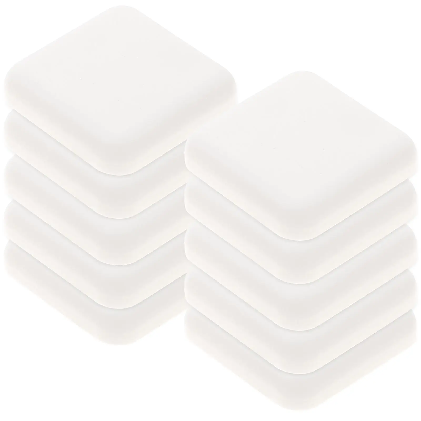 

10 Pcs White Plastic Protective Crash Pad Door H Wall Stopper Furniture Protector High Grade Not Easy to for Bathroom