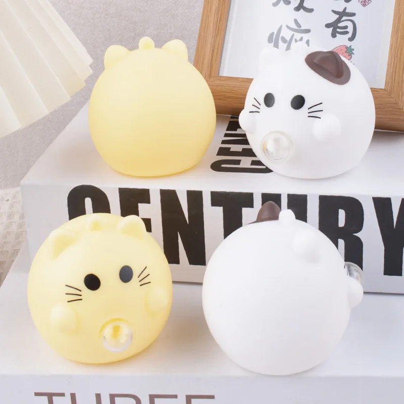 Urocza Zabawka Antystresowa dla Kota, Piłeczka do Ściskania, Śmieszna Piłeczka Relaksacyjna, Sensoryczne Zabawki Fidget, Małe Piłeczki do Ściskania dla Dzieci i Dorosłych, Prezent