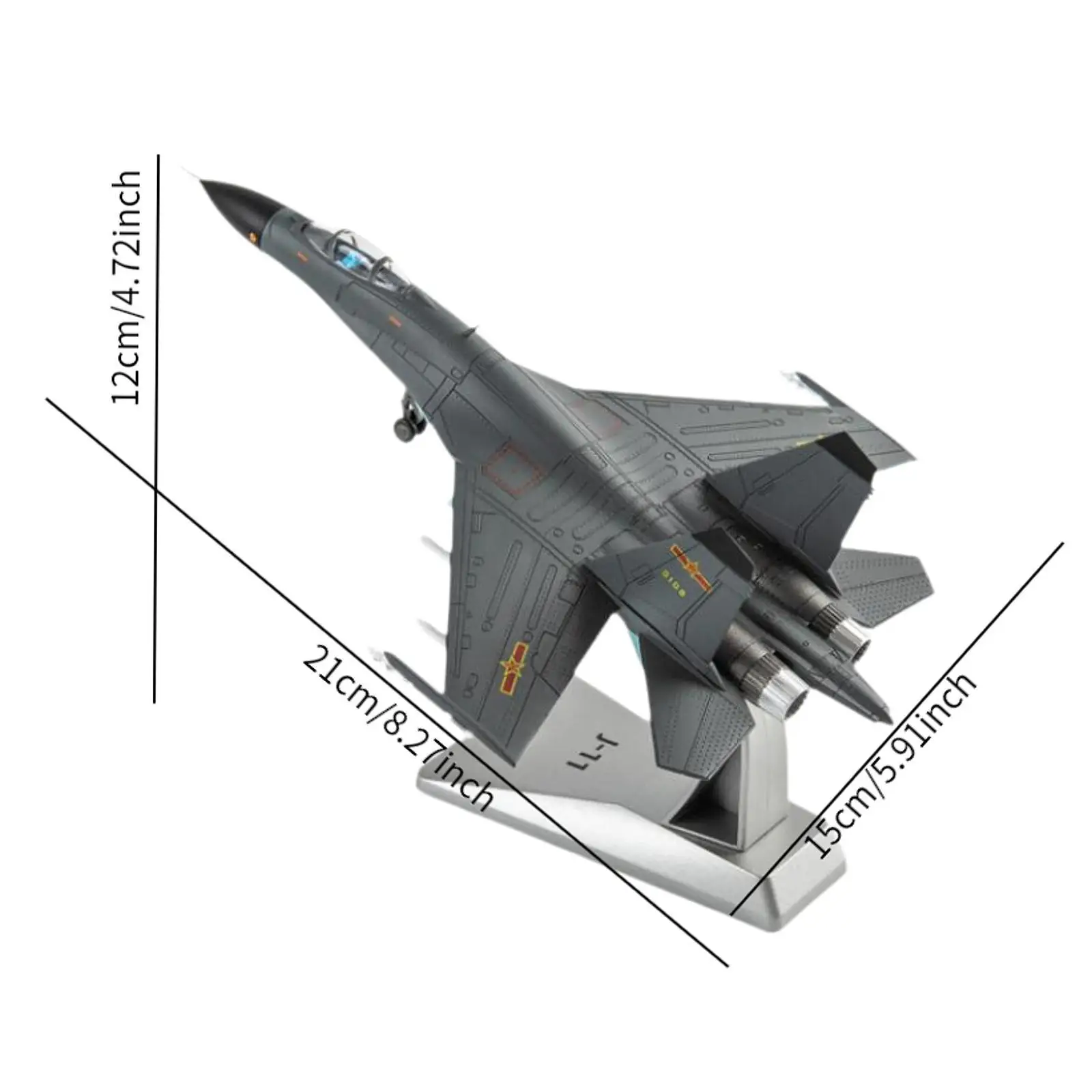 Modello di aereo da caccia in scala 1:100 per decorazioni per la casa per bar