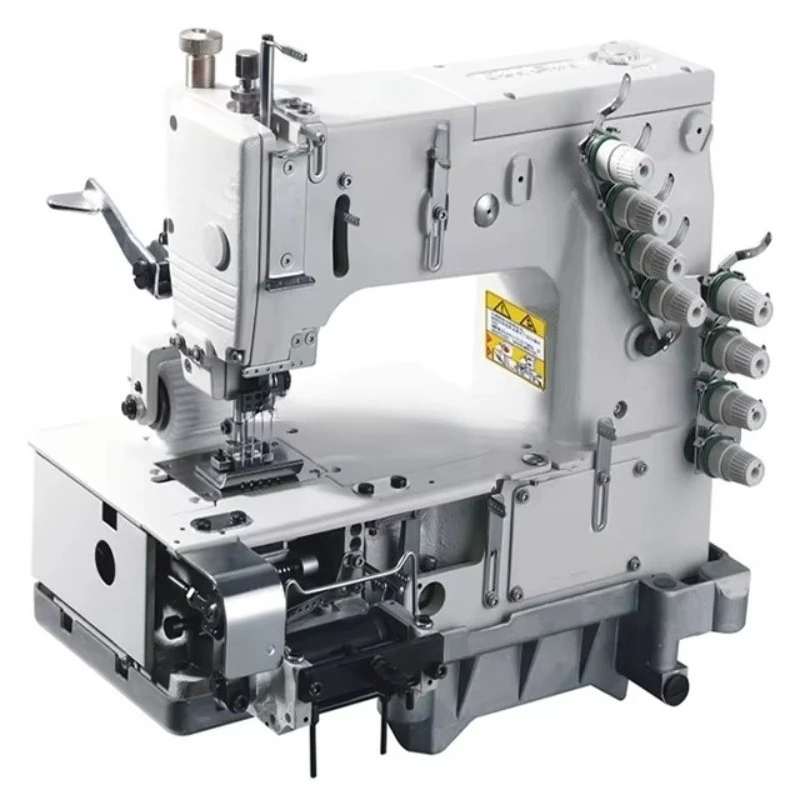 

4-игольная плоскошовная швейная машина с дозированием для пришивания эластичной ленты