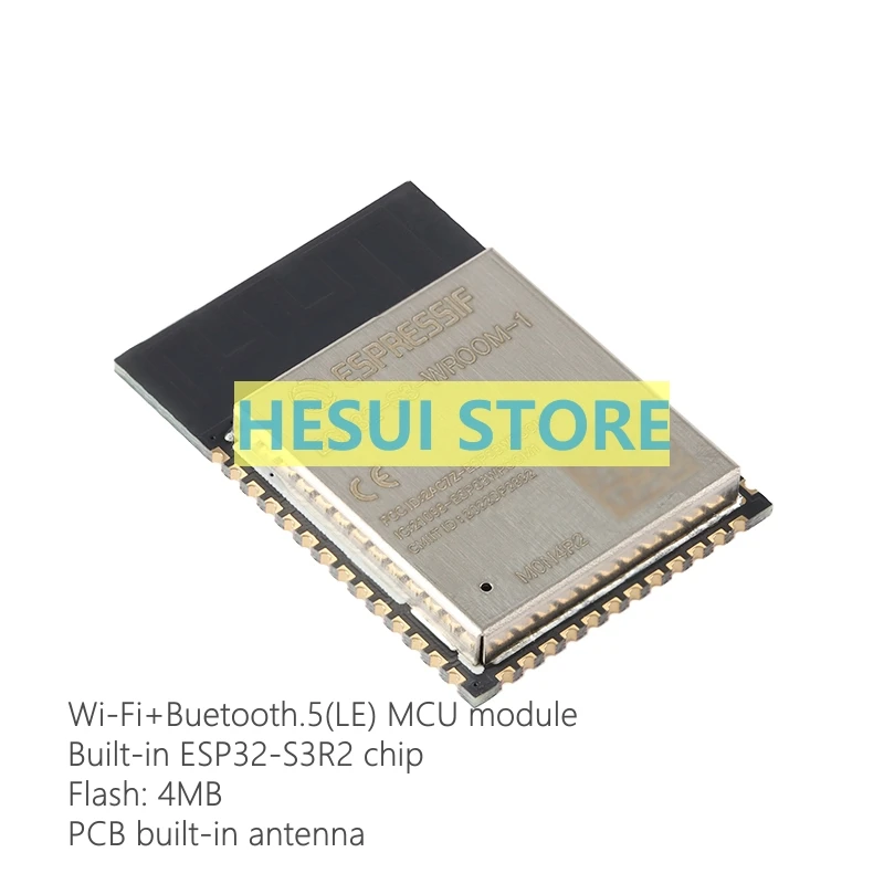 ESP32-S3-WROOM-1-N4R2 Wi-Fi+ Bluetooth 5.0 4MB 32-bit dual-core MCU module