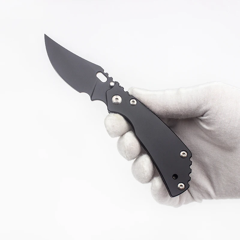 EVIL EYES Custom PT Pocket Folding Knife Black CPM 20CV Blade Titanium Handle Portable Outdoor Emergency EDC Tactical Tools