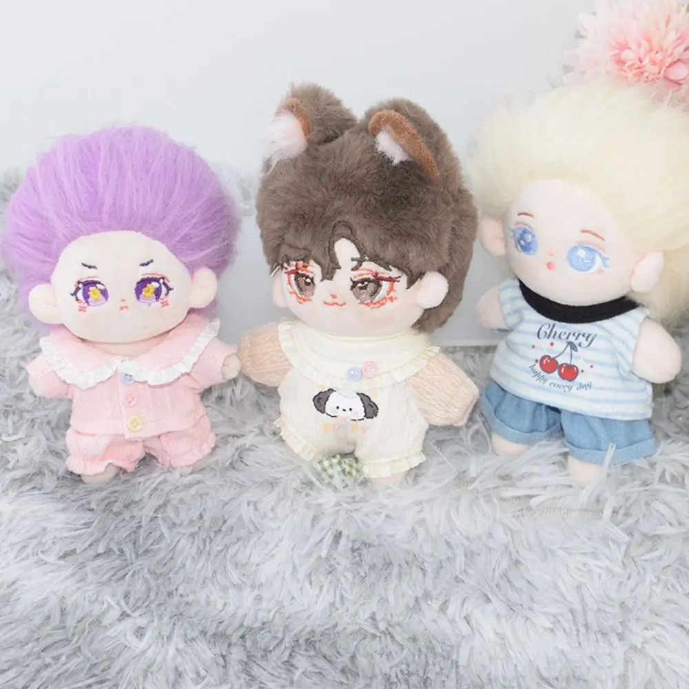 Plush Stuffed 10cm Cotton Doll Clothes Clothing Set Dress No Attributes Dolls Clothes Kawaii Dress Up Doll Crawling Suit