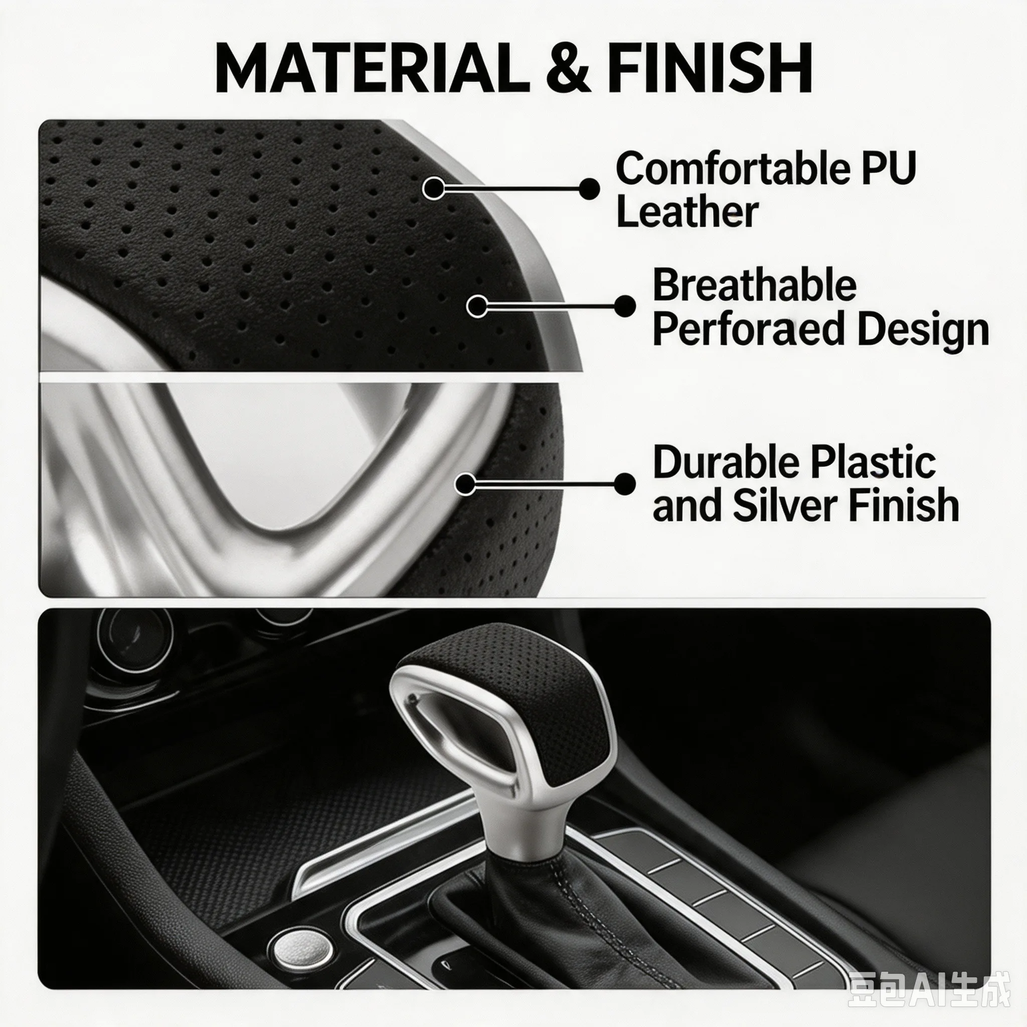 Replacement Shift Knob with PerFor FORated PU Leather Wrap For FOR Mercedes-Benz For g Class W463 Manual Transmission Systems