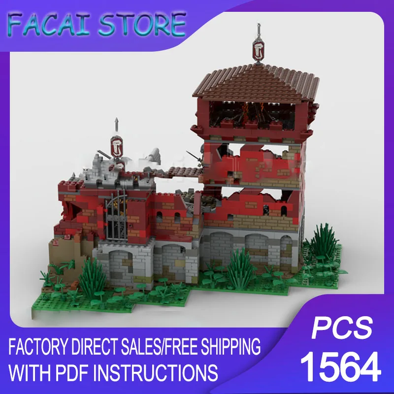 

Medieval Castle Model Moc Building Bricks Modular Orc Assalt Model Technology Blocks Christmas DIY Toy Construction Gifts